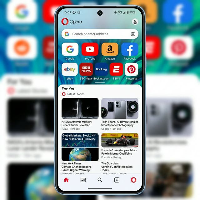 Opera APK UI